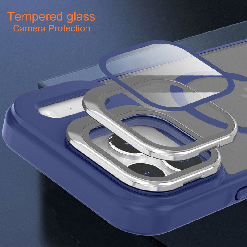 iPhone 17 Pro Max - Funda Metal Matte - MagSafe - Soporte en Cámaras - Morado