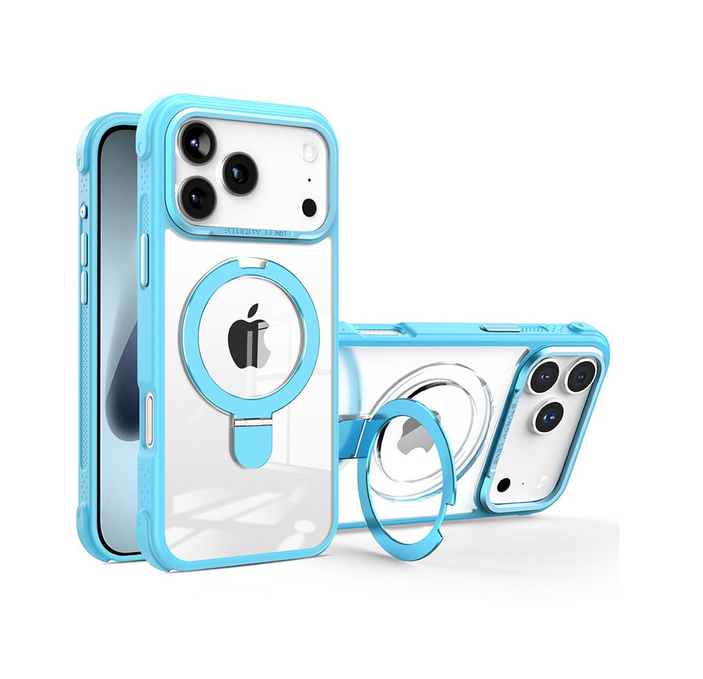 iPhone 17 Pro Max - Funda Bumper - Con Soporte MagSafe - Cyan