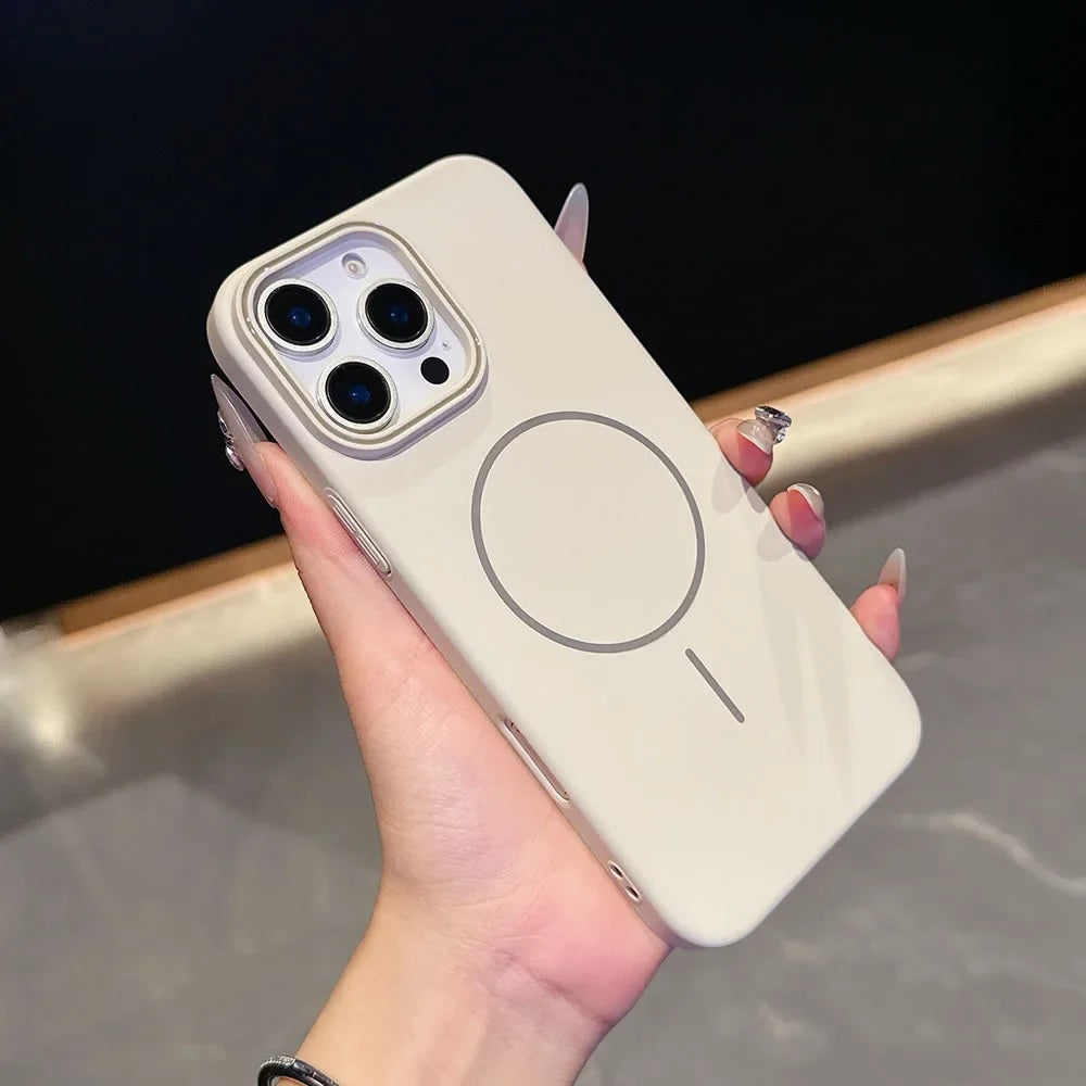 iPhone 16 Pro - Slim Case - MagSafe - Blanco Marfil