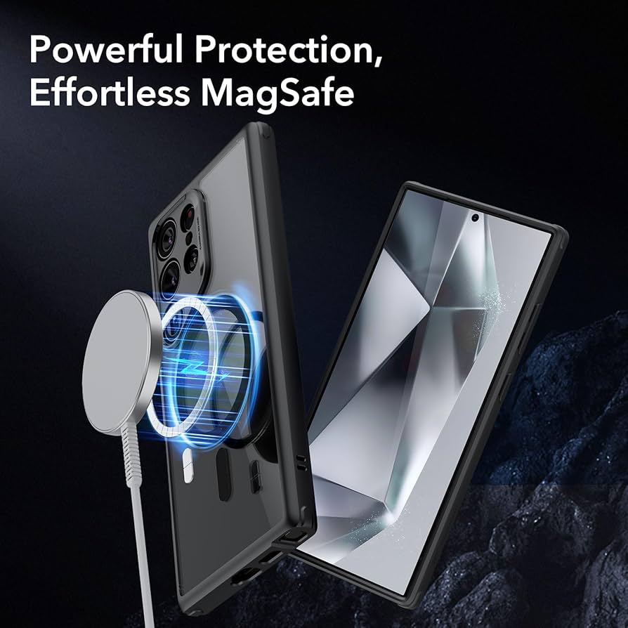 Samsung S24 Ultra - Hybrid Case MagSafe (Halolock) - ESR - Clear Black