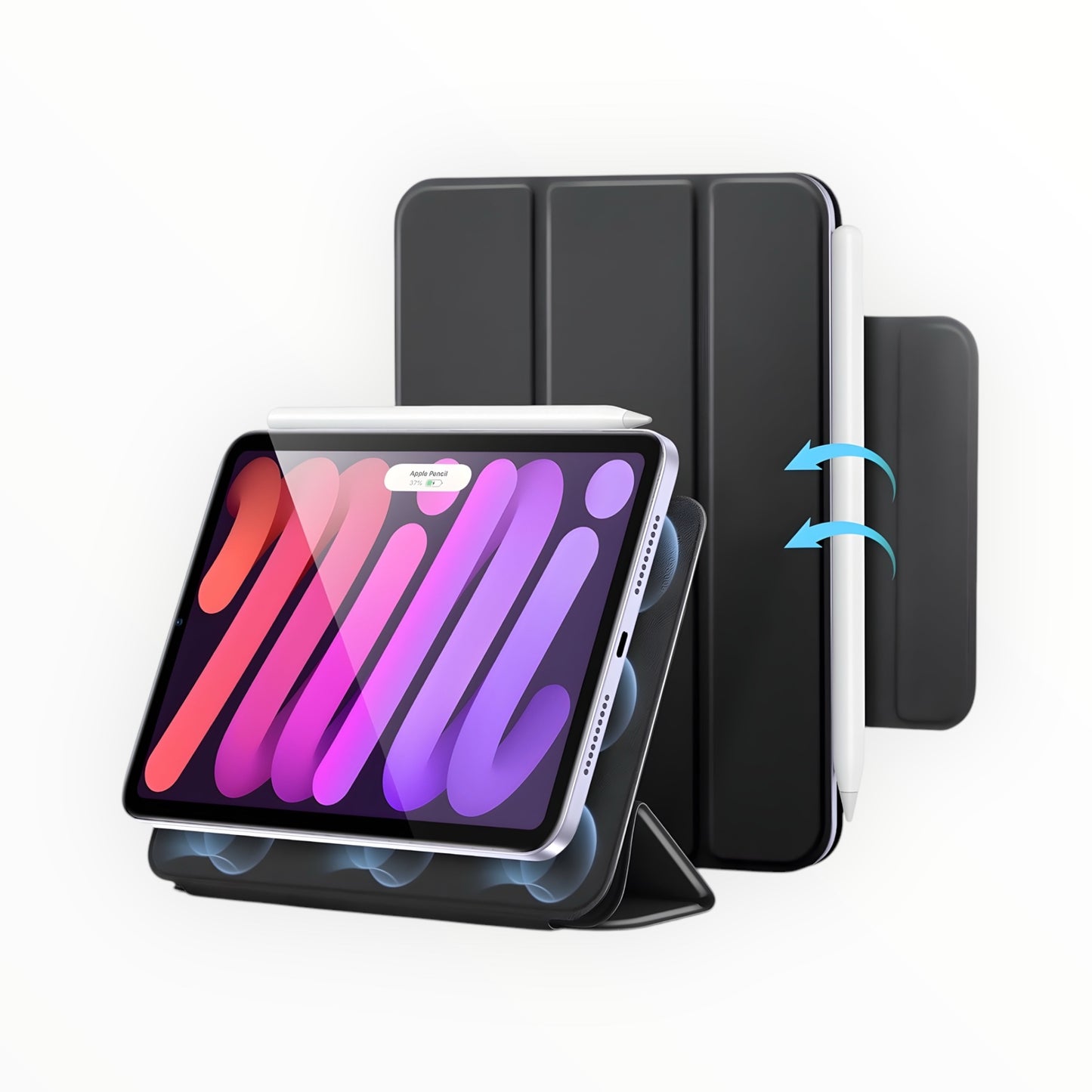iPad Mini 6 (2021) / iPad Mini 7 (2024) - Rebound Magnetic Case - Black - ESR