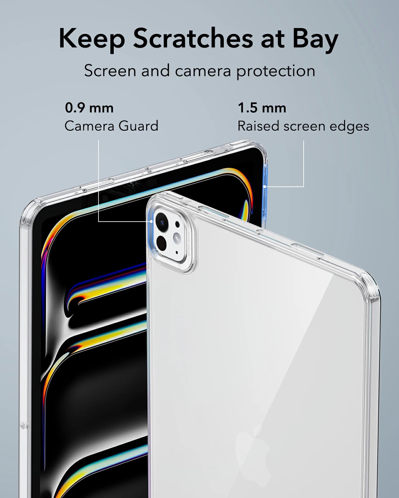 iPad Pro 13 (2024) - Hybrid Case - Clear Black - ESR