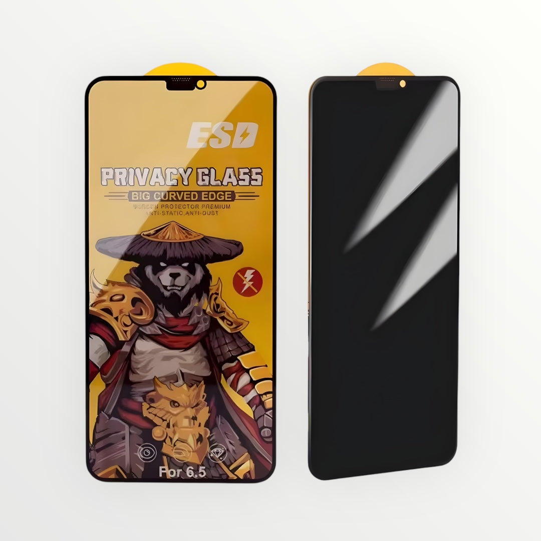 iPhone 16 - Protector de Pantalla - Vidrio Templado HD Privacy (Antiespía) - Dureza 9H - ESD