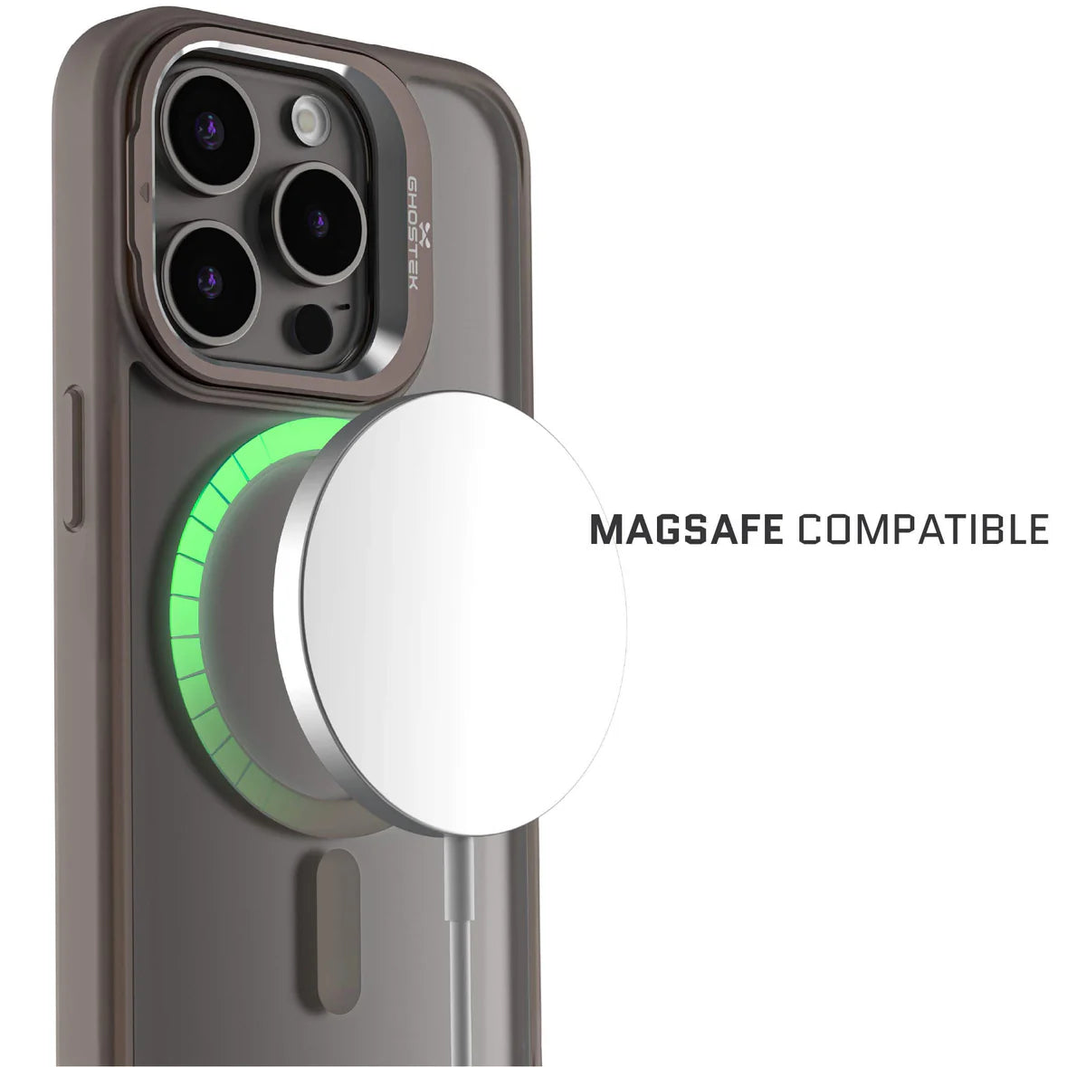 iPhone 15 Pro - Kick Cam - MagSafe - Grey - Ghostek