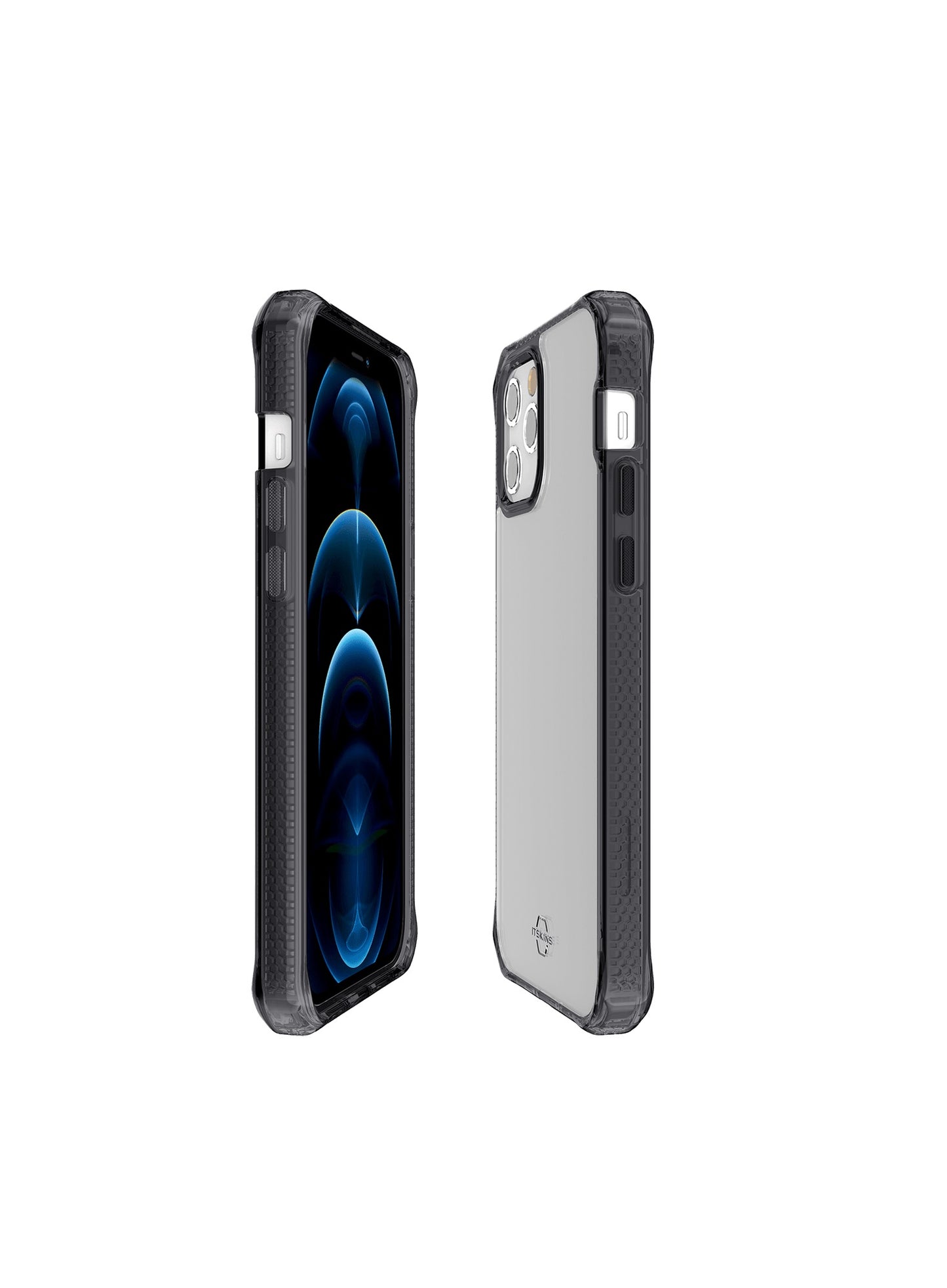 iPhone 12 | 12 Pro - Black and Transparent - Hybrid Clear - ItSkins