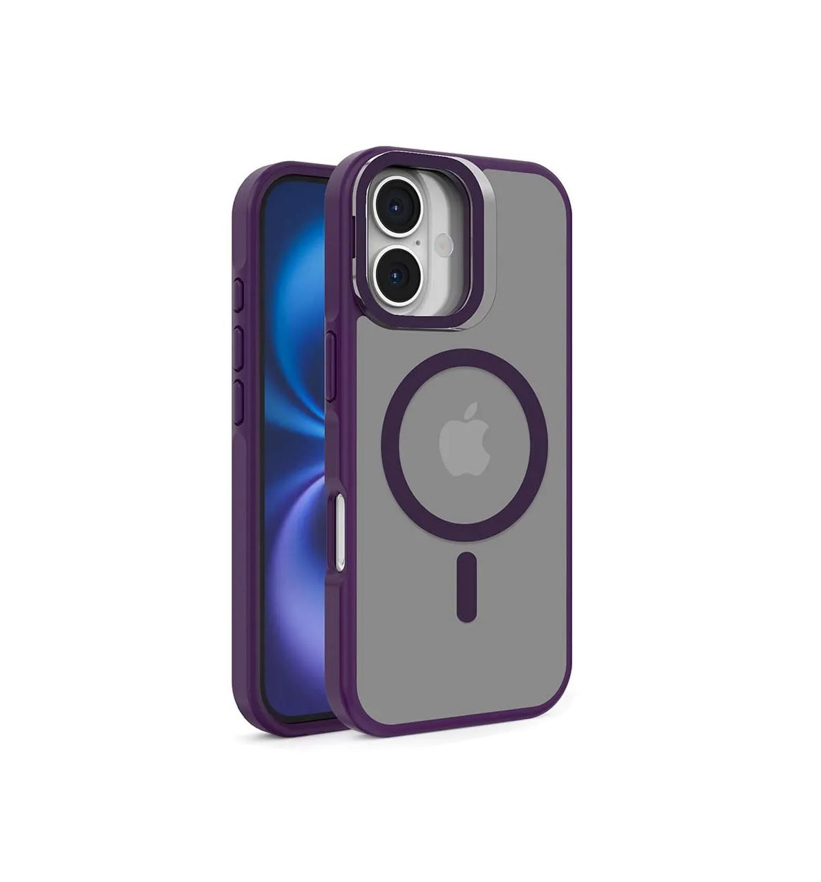 iPhone 17 - Funda Metal Matte - MagSafe - Soporte en Cámaras - Morado