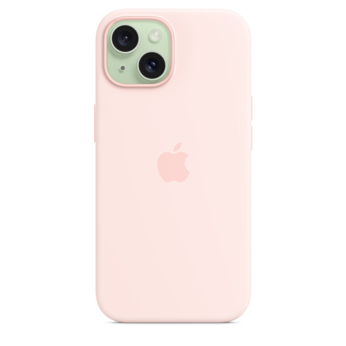 iPhone 15 - Silicone Case - Magsafe - Rosa Claro - Apple