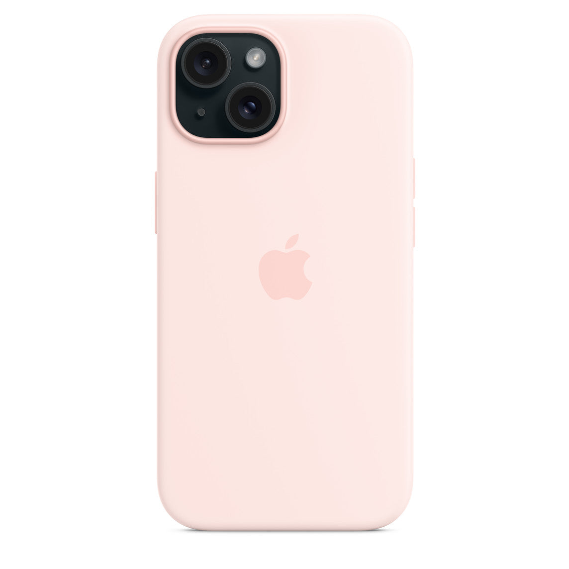 iPhone 15 - Silicone Case - Magsafe - Rosa Claro - Apple