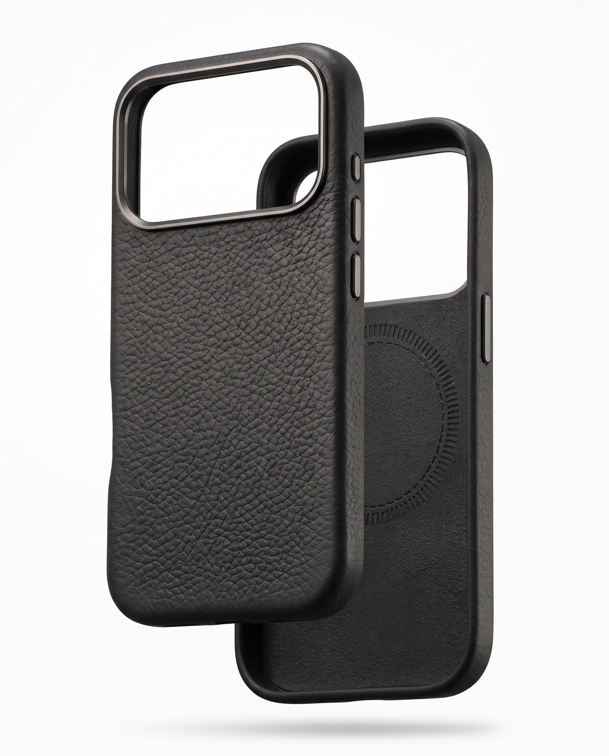 iPhone 18 Pro Max | iPhone 17 Pro Max - Funda de Cuero Granulado Premium con Magsafe