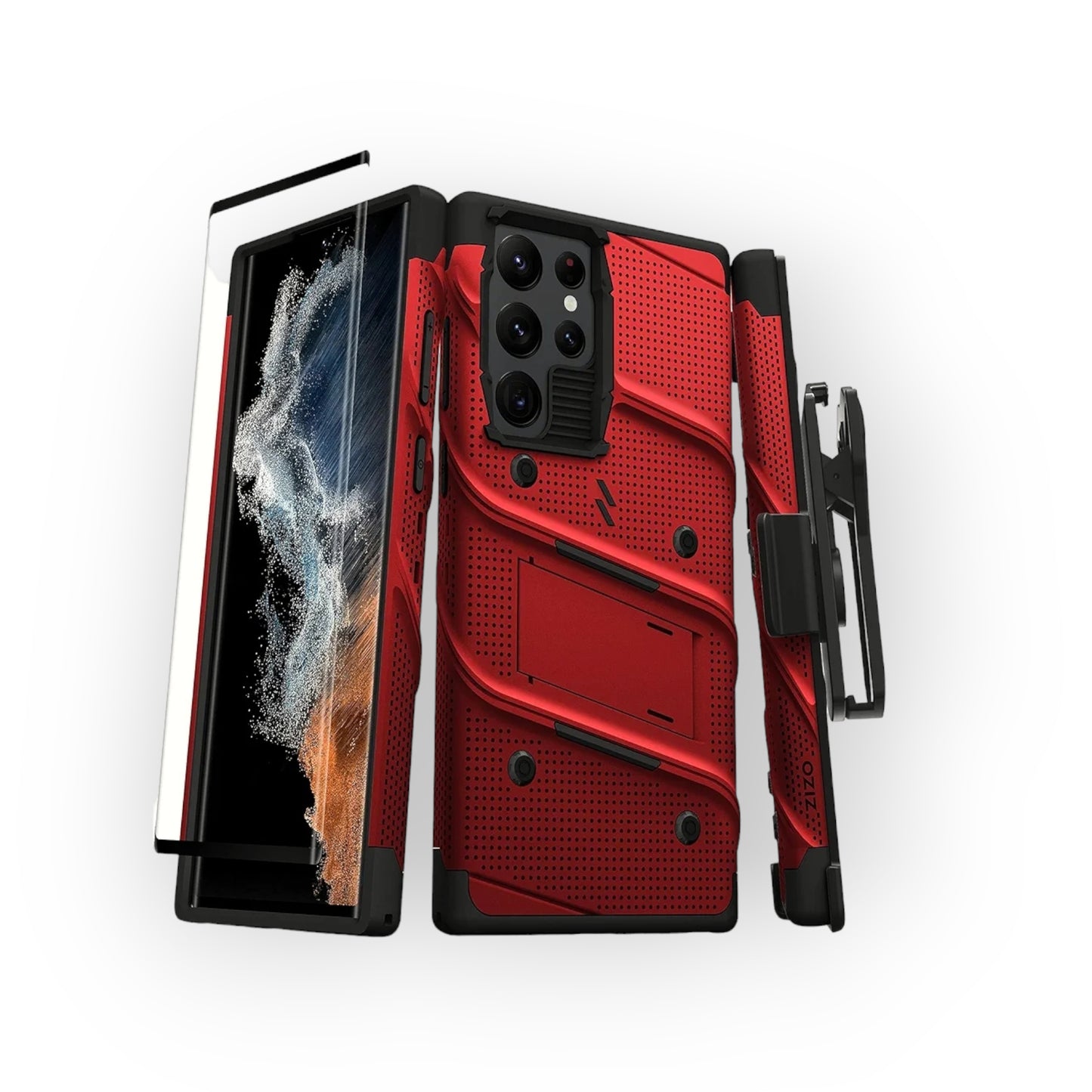 Samsung S22 Ultra - Bolt Series - Rojo - Zizo