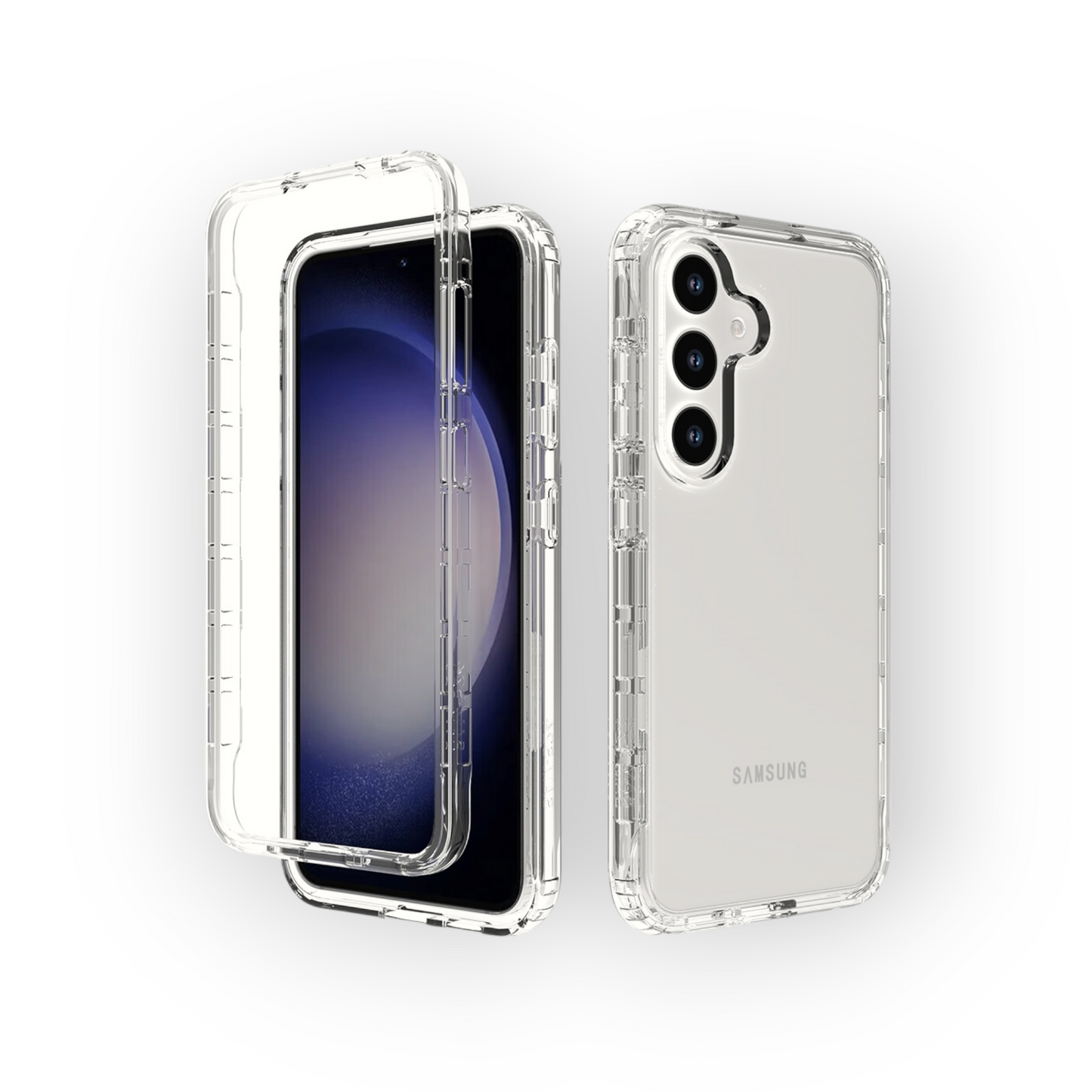 Samsung S25 Plus | Samsung S24 Plus - Funda 360⁰ Antishock - Transparente