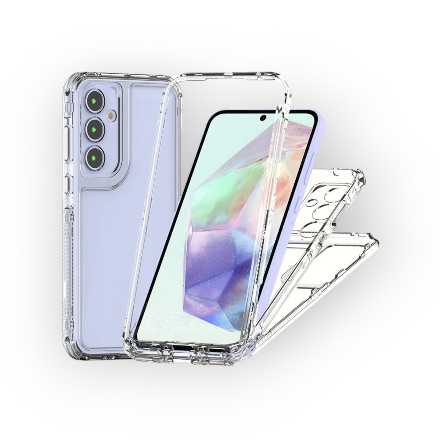 Samsung S25 Plus | Samsung S24 Plus - Funda 360⁰ Antishock - Transparente