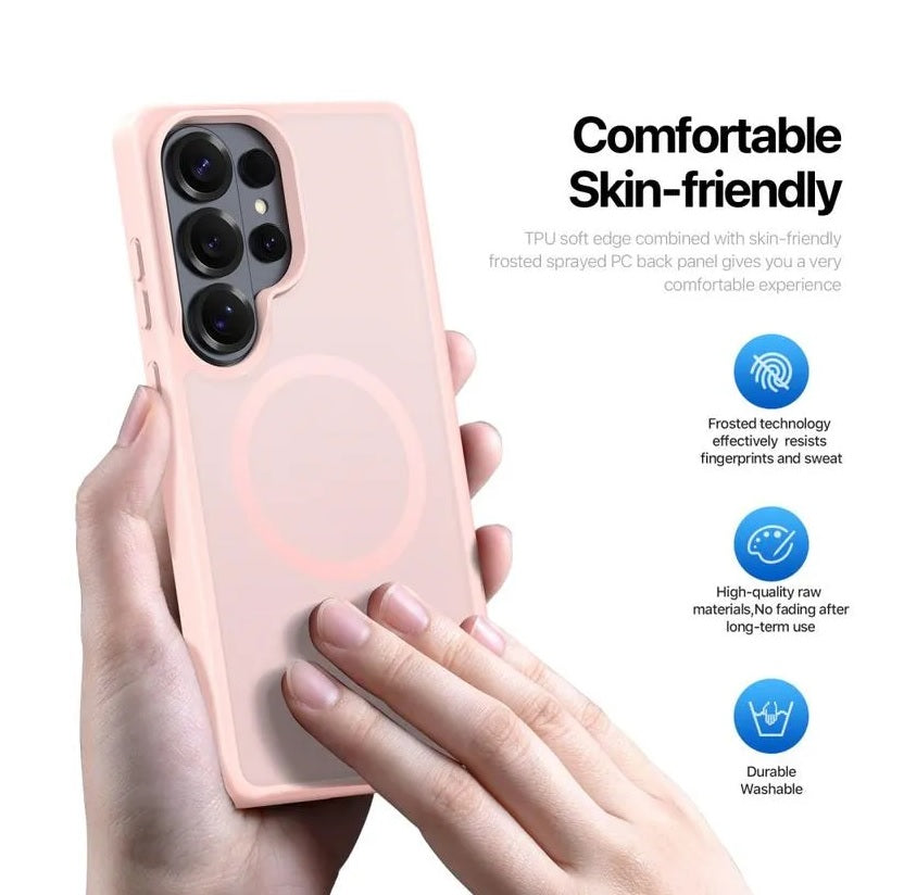 Samsung S26 Ultra - Funda Luxury Matte - MagSafe - Rosa