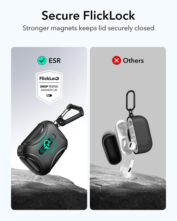 AirPods Pro 1 / Pro 2 - Flick Lock Case - Magsafe - Azul - ESR