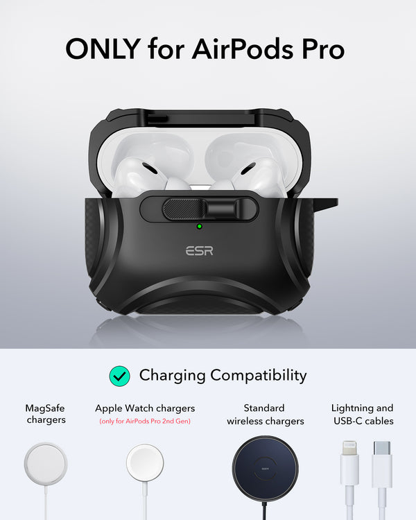 AirPods Pro 1 / Pro 2 - Flick Lock Case - Magsafe - Azul - ESR