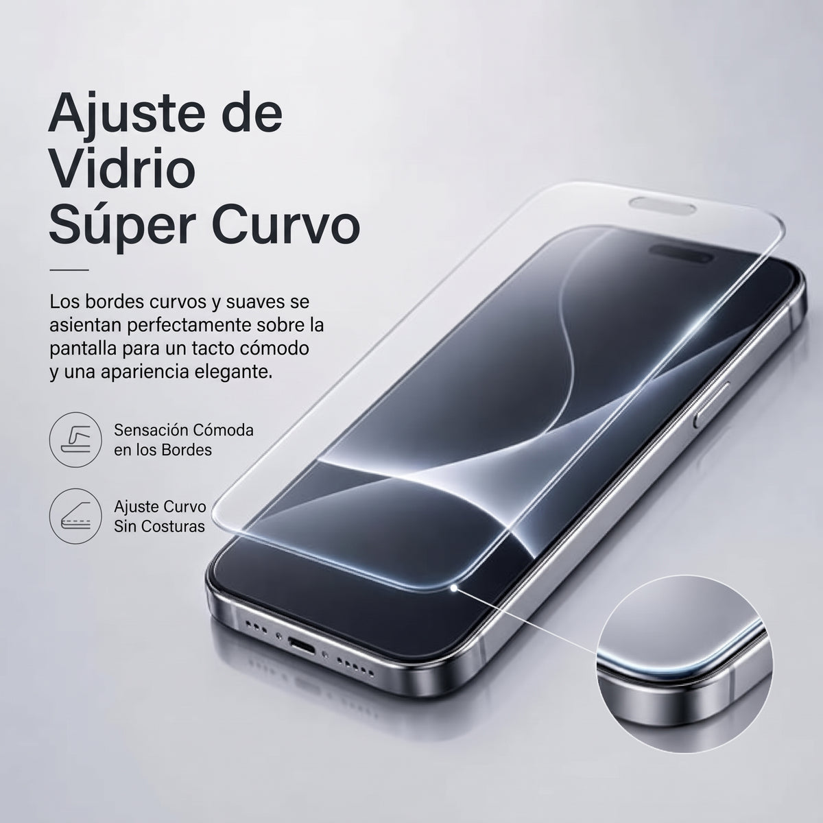 iPhone 18 Pro Max - Vidrio Templado Premium - Borderless - Infinity Glass