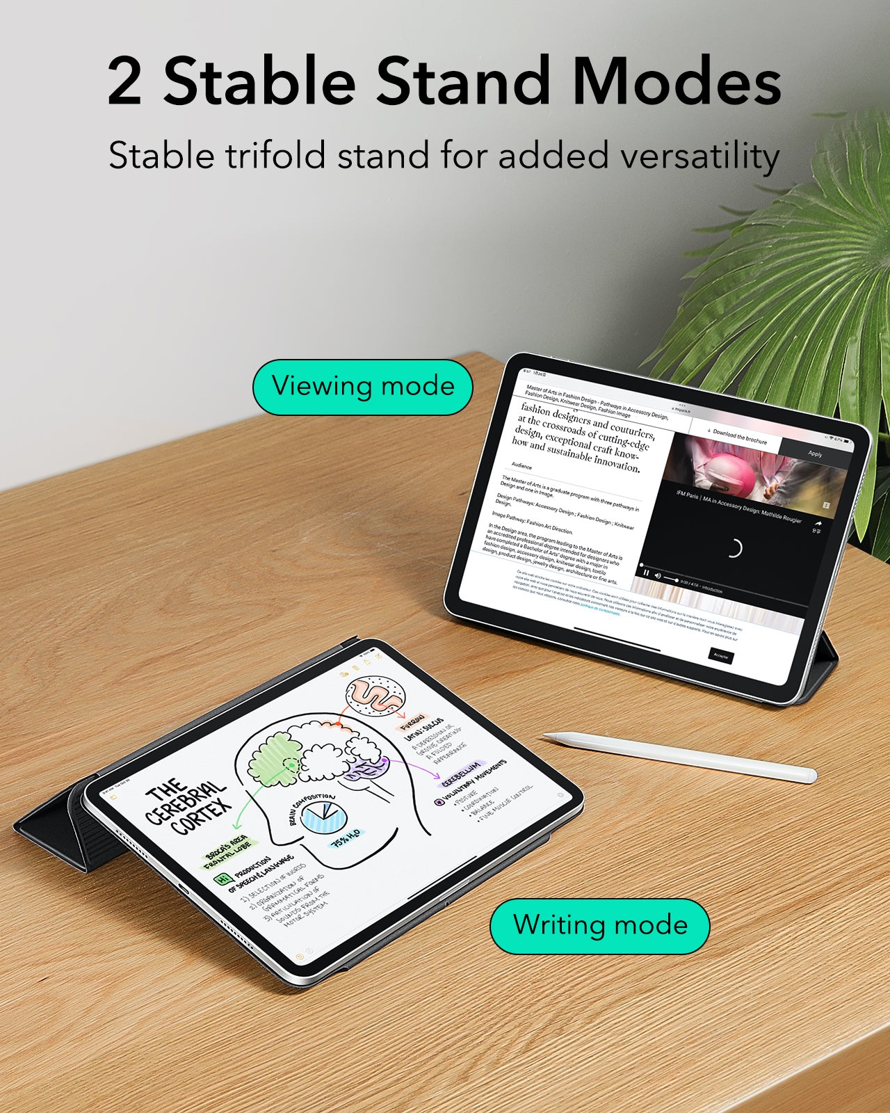 iPad Mini 6 (2021) / iPad Mini 7 (2024) - Rebound Magnetic Case - Black - ESR