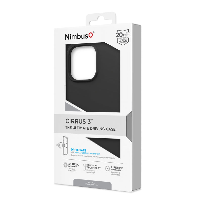 iPhone 16 Pro Max - Funda Cirrus 3 - MagSafe - Negro - Nimbus9