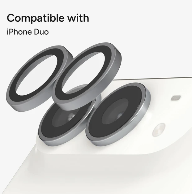 iPhone Duo - Protector de Cámaras (Vidrio Templado) con Anti Reflejo - ESD