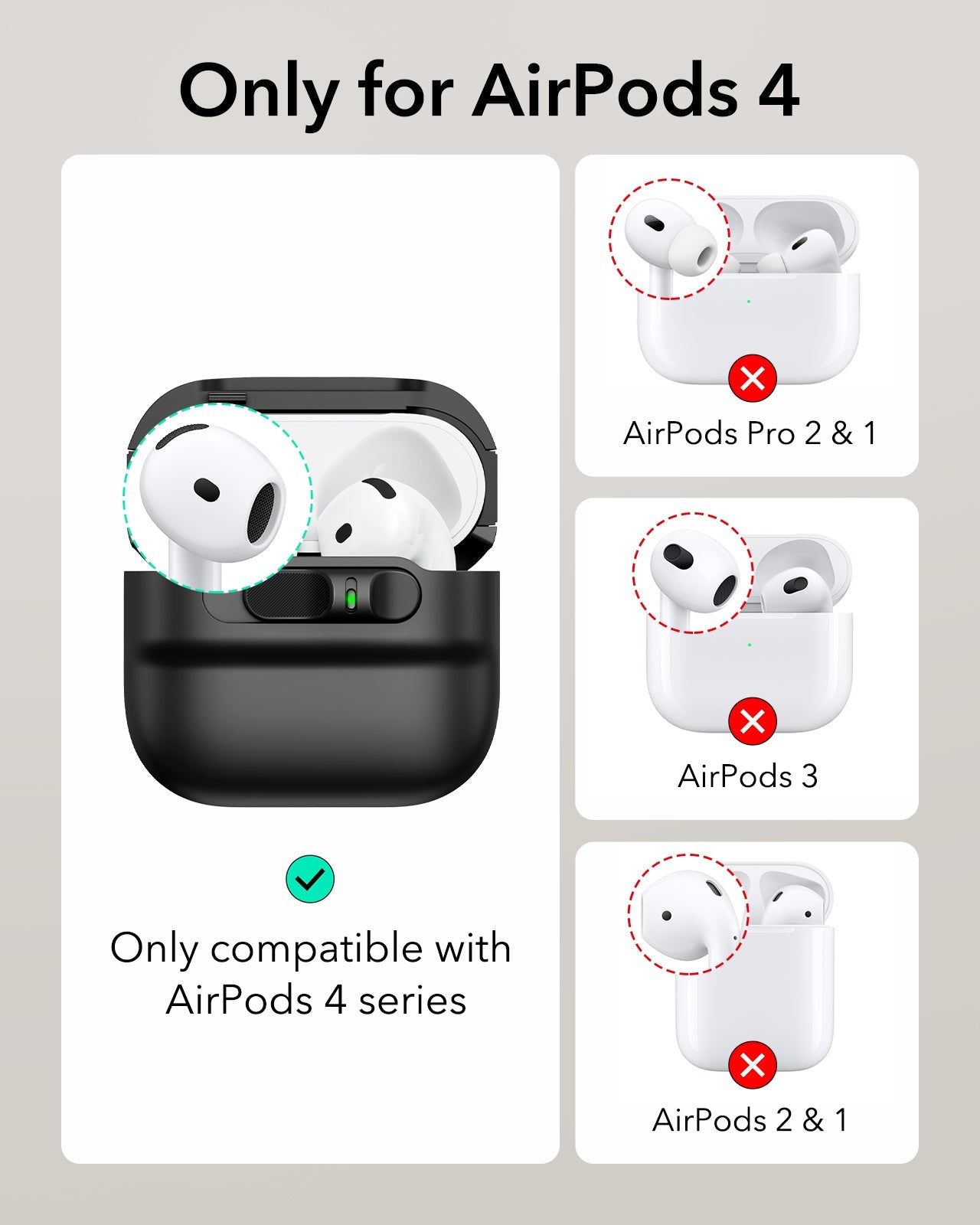 AirPods 4 - Case Flick Lock - Pulse MagSafe (HaloLock) - Azul Marino