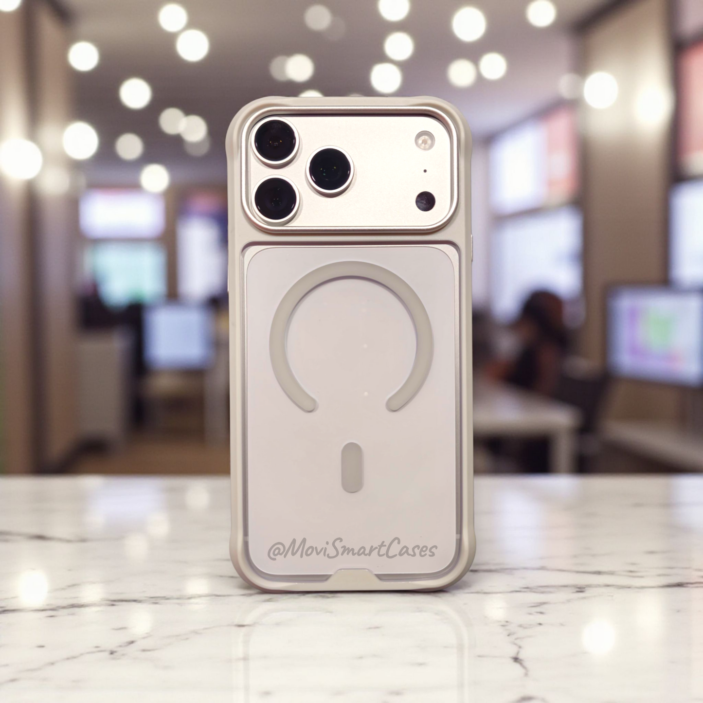 iPhone 17 Pro Max - Funda Prism (Control de Cámara) - MagSafe - Blanco Nube