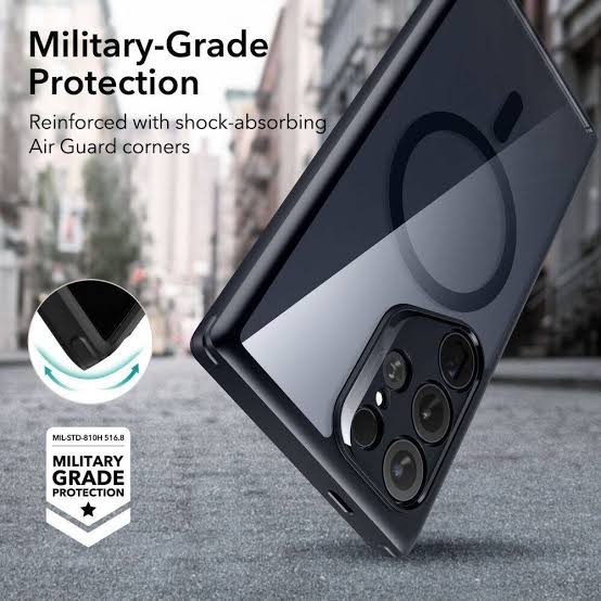 Samsung S24 Ultra - Hybrid Case MagSafe (Halolock) - ESR - Clear Black