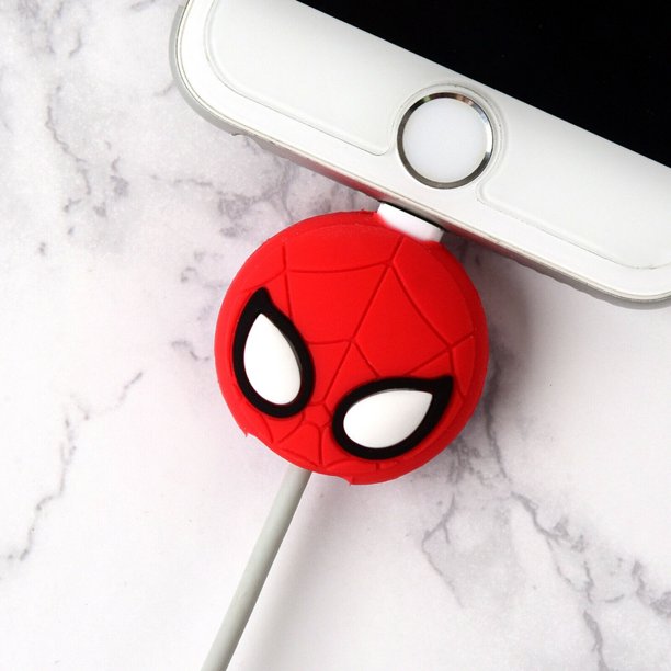 PROTECTOR 3D GOMA PARA ADAPTADOR APPLE 18W | 20W - SPIDERMAN