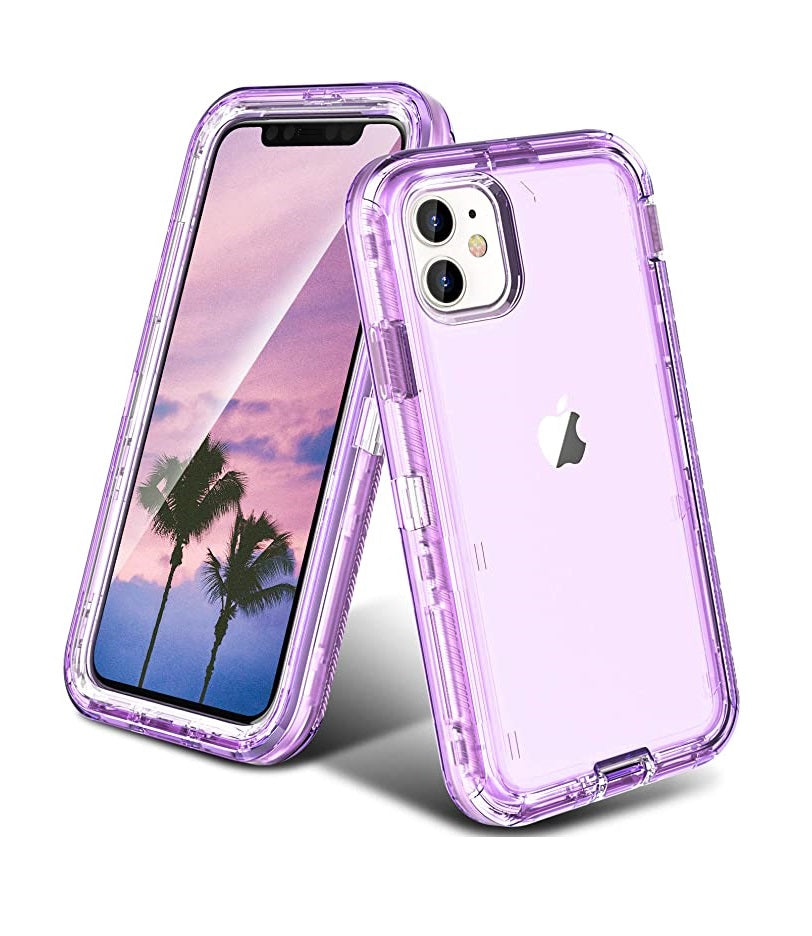 iPhone 12 | 12 Pro - Case 3 en 1 Antishock - Lila