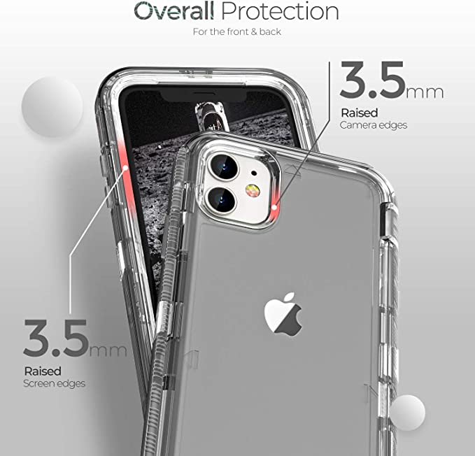 iPhone 12 | 12 Pro - Case 3 en 1 Antishock - Negro