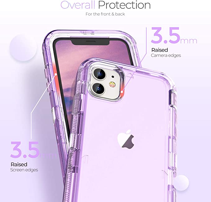 iPhone 12 | 12 Pro - Case 3 en 1 Antishock - Lila