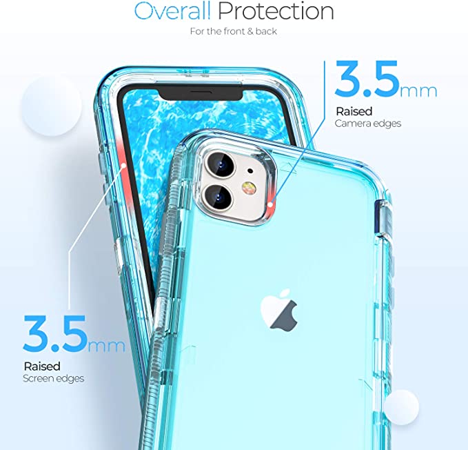 iPhone 12 | 12 Pro - Case 3 en 1 Antishock - Turquesa