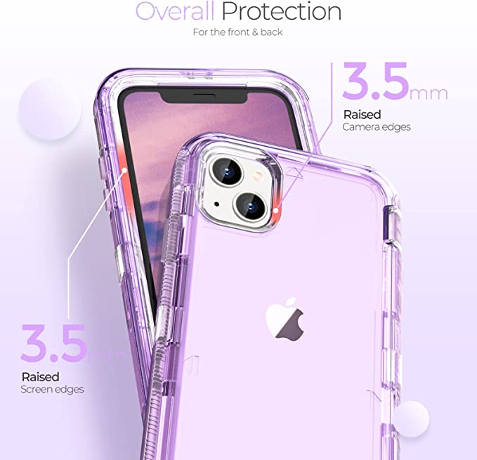 iPhone 13 - Cases 3 en 1 Antishock - Lila