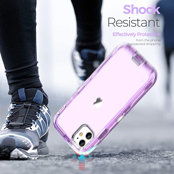 iPhone 12 | 12 Pro - Case 3 en 1 Antishock - Lila