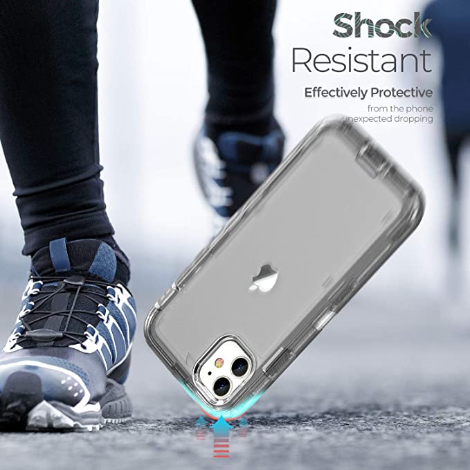 iPhone 12 | 12 Pro - Case 3 en 1 Antishock - Negro