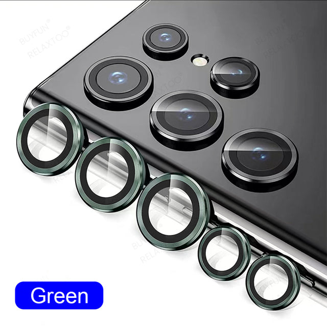 Samsung S23 Ultra - Protector de Cámaras de Aluminio - Verde