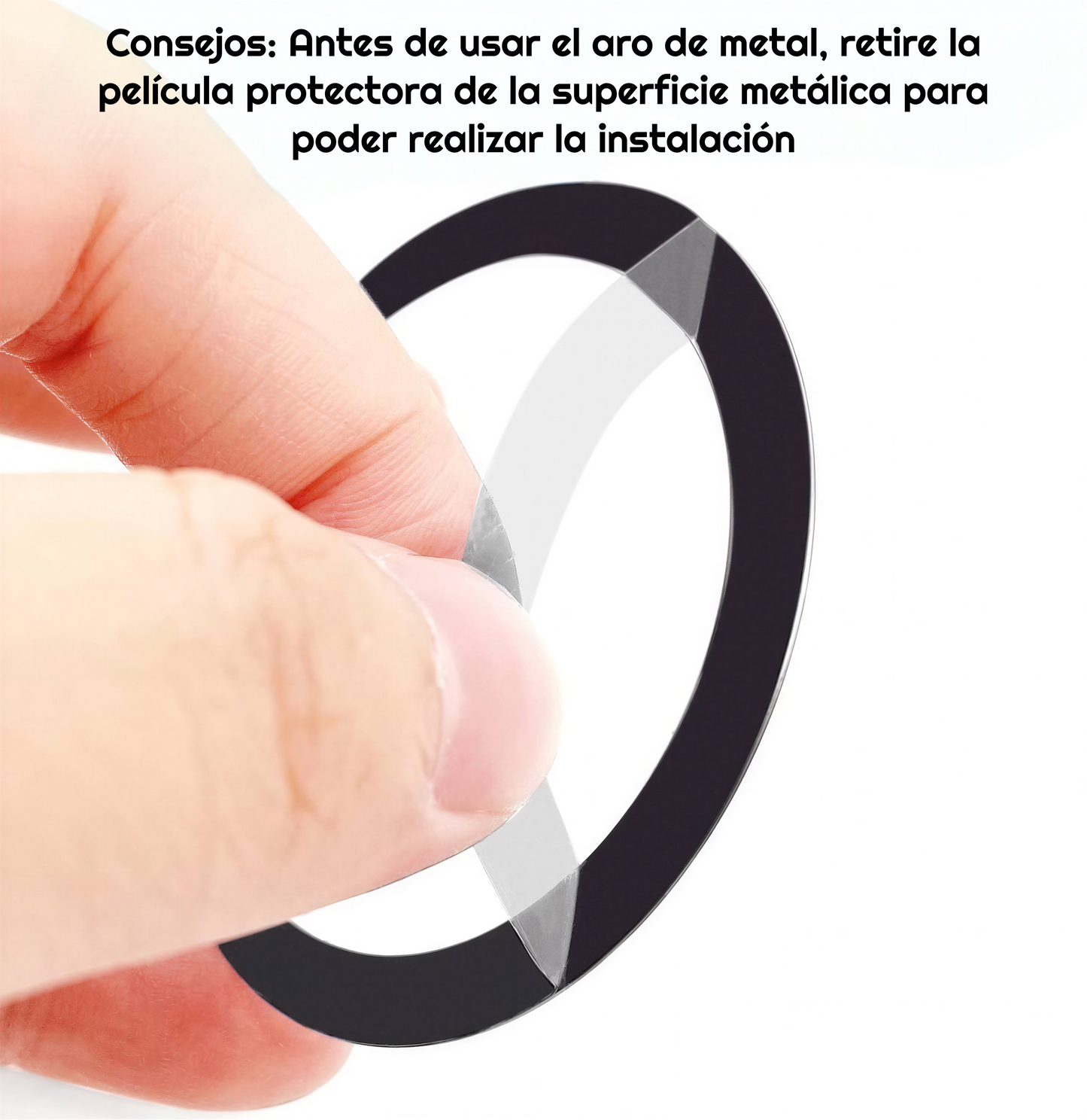 Aro de Metal - MagSafe Universal -  Negro