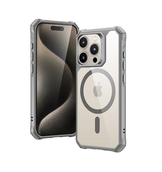 iPhone 15 Pro Max - Funda Clear (HaloLock) - Air Armor Series - Gris Transparente ESR