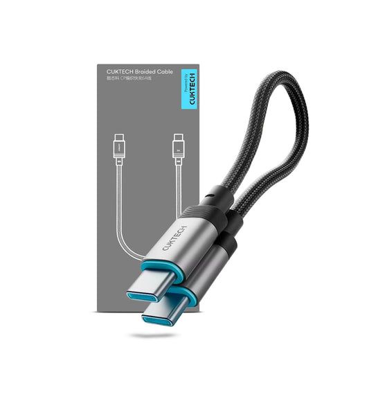Cable Tipo C - 6A - CUKTECH - 240W - Magnético - 15CM - PD 3.1  - NEGRO