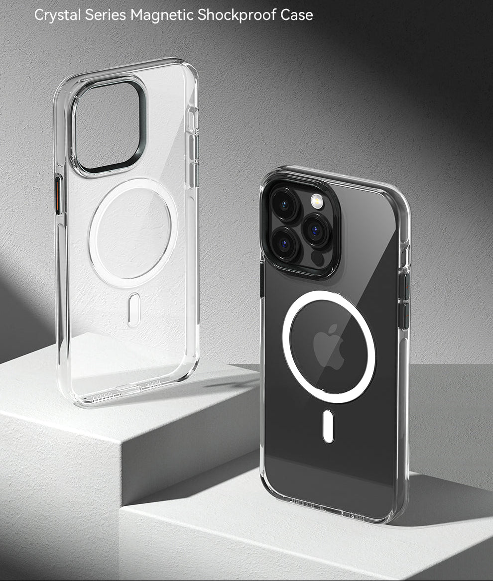 iPhone 15 Pro - Funda Cystal Series Magnetic - Transparente - Comma