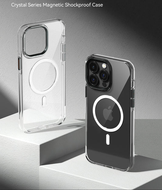 iPhone 15 Pro - Funda Cystal Series Magnetic - Transparente - Comma