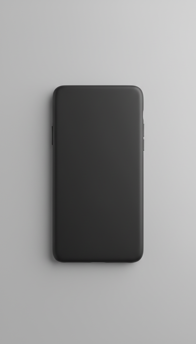 Funda para celular negro grafito
