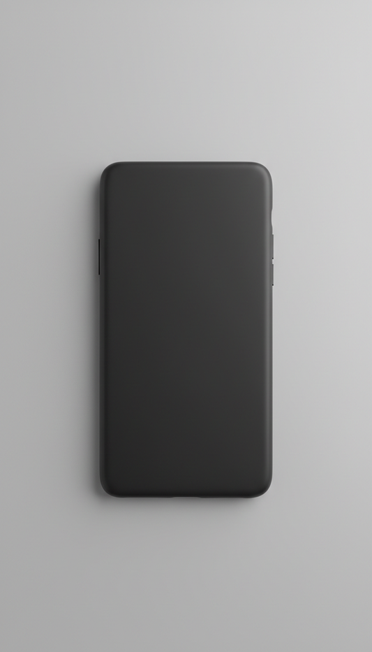 Funda para celular negro grafito