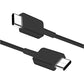 Cable Original Samsung - USB-C a USB-C - 3A / 60W - 1.8 metros - Negro