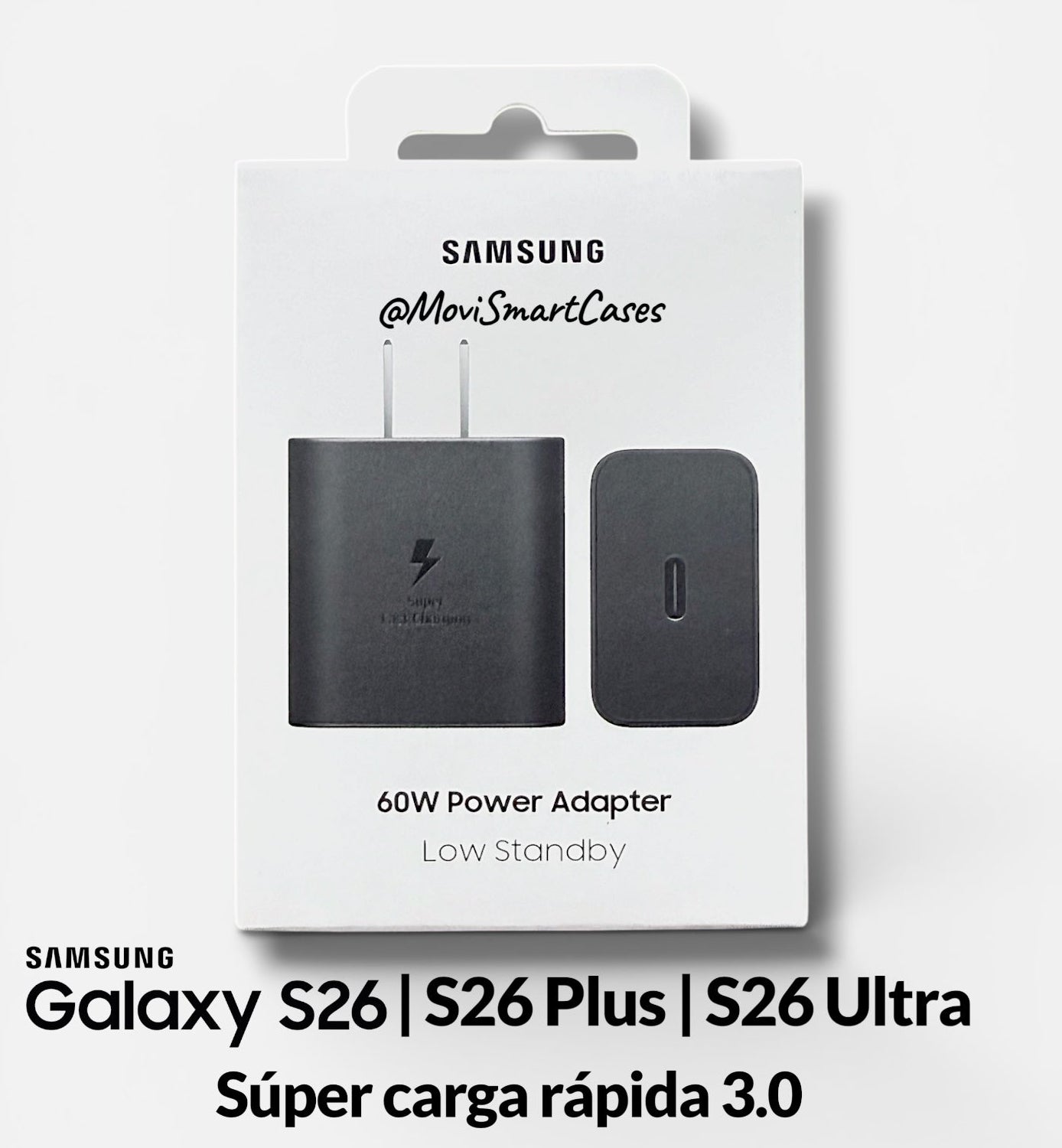 Adaptador de Corriente - Samsung 60W - Súper Carga rápida 3.0 - Samsung