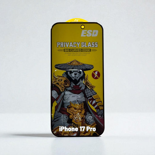 iPhone 17 Pro - Vidrio Templado - HD Privacy (Antiespía) Biselado - ESD