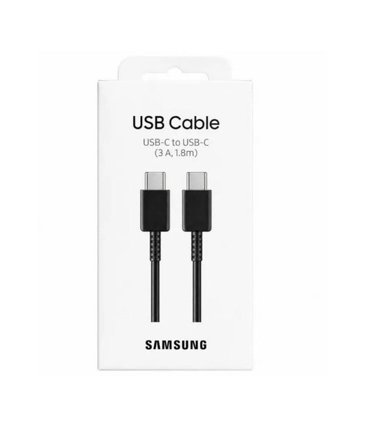 Cable Original Samsung - USB-C a USB-C - 3A / 60W - 1.8 metros - Negro