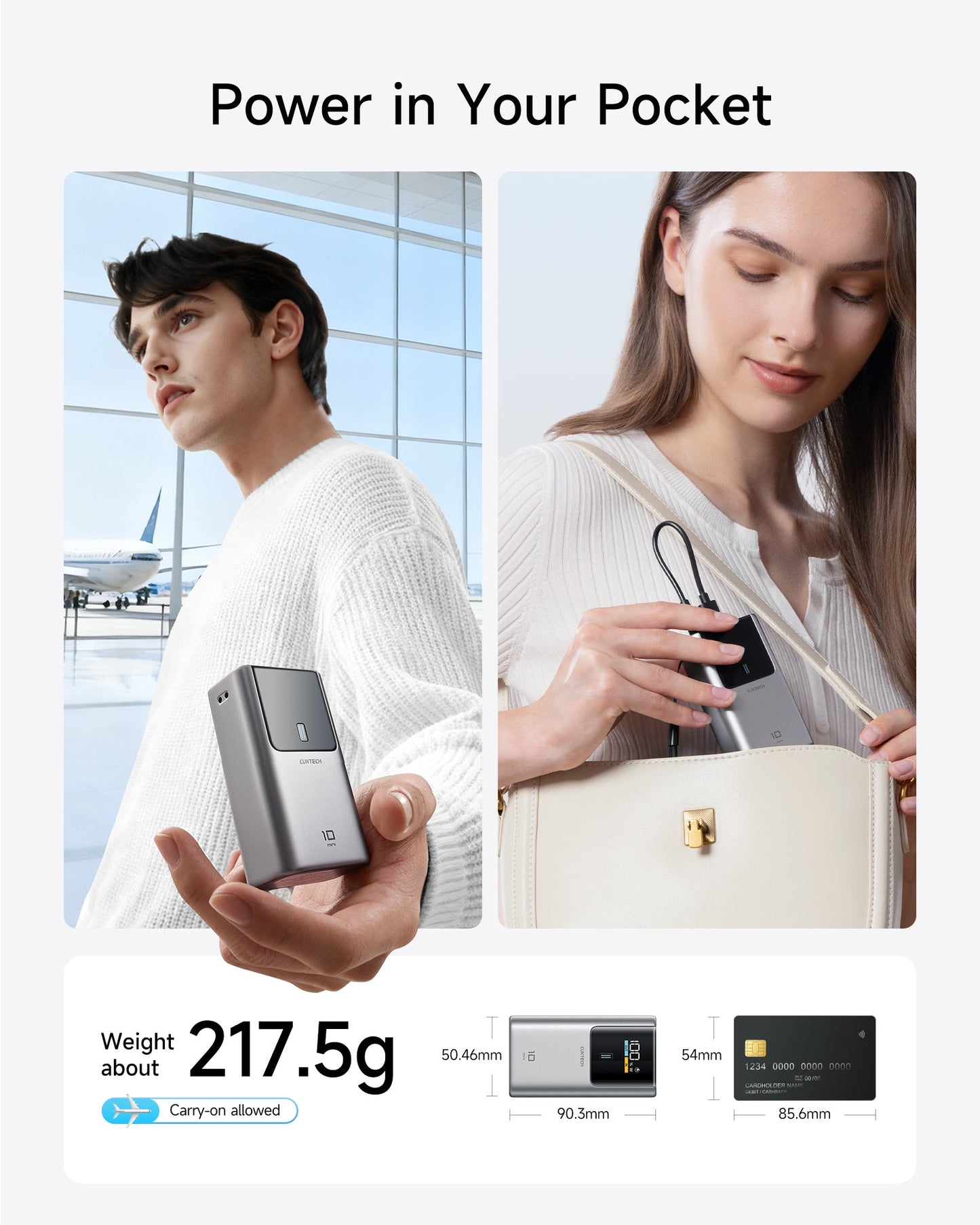 Batería Portátil - CUKTECH 10 Mini - 10,000 mAh - 55W