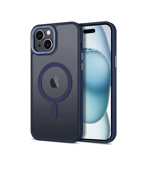 iPhone 15 - Case Luxury Mate - Magsafe - Dark Blue