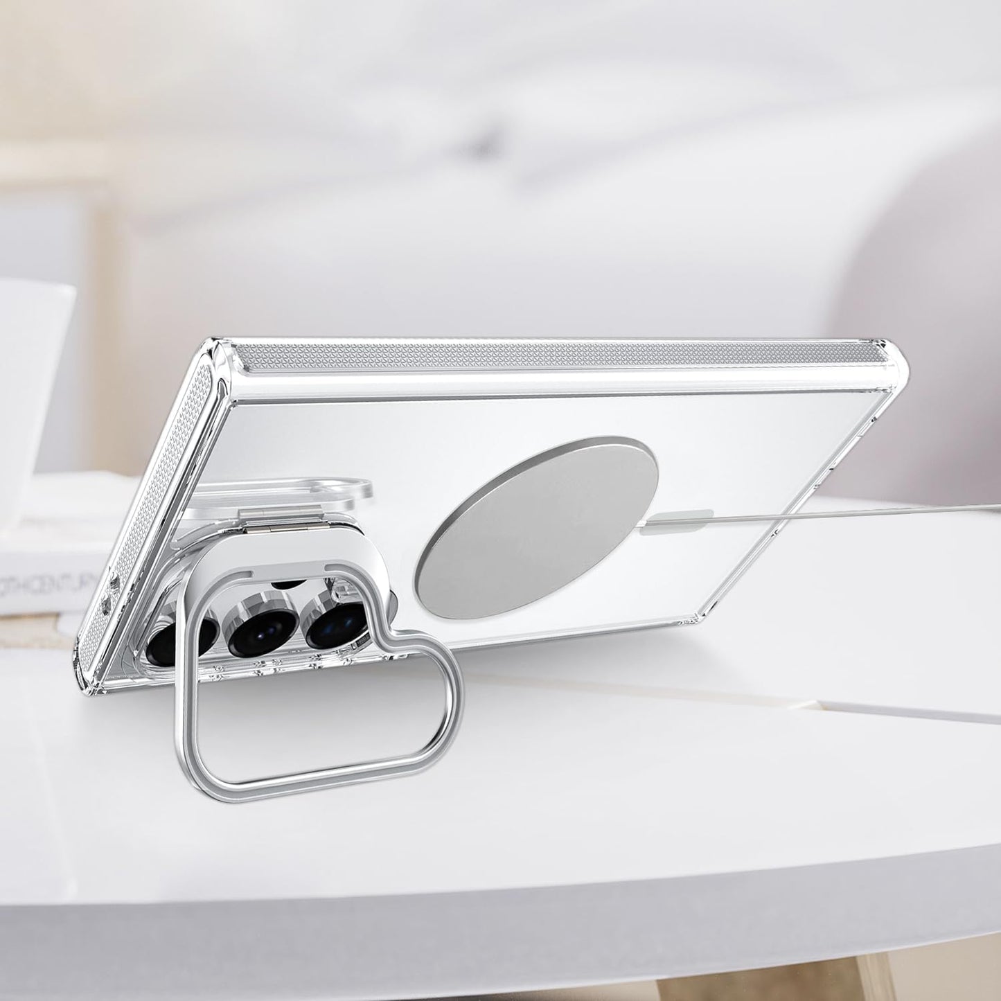 Samsung S23 Ultra - Stand Cámara MagSafe - Clear Grey