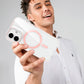 iPhone 16 - Case MagSafe - Stand Cámara - Clear Pink